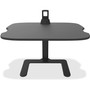 Safco Stance Height-Adjustable Laptop Stand, 26.9 x 18 x 1.25 to 15.75, Black, Supports 15 lbs