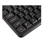 Innovera Slimline Keyboard and Mouse, USB 2.0, Black (IVR69202) View Product Image