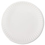 AJM Packaging Corporation White Paper Plates, 9" dia, 100/Pack (AJMPP9GREWHPK) View Product Image