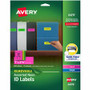 Avery Multipurpose Label - 1" Width x 2 5/8" Length - Removable Adhesive - Rectangle - Inkjet, Laser - Neon Green, Neon Magenta, Neon Yellow