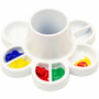 Storex Paint & Water Tray - Paint, Water, Art Project - 6" Height x 8.30" Width x 8.30" Length - White - Plastic