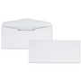 Quality Park Business Envelope, #10, Commercial Flap, Diagonal Seam, Gummed Closure, 24 lb Bond Weight Paper, 4.13 x 9.5, White, 500/Box
