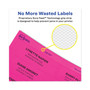 Avery High-Vis Removable Laser/Inkjet ID Labels w/ Sure Feed, 3.33 x 4, Neon, 72/PK (AVE6482) View Product Image