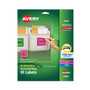 Avery High-Vis Removable Laser/Inkjet ID Labels w/ Sure Feed, 3.33 x 4, Neon, 72/PK (AVE6482) View Product Image