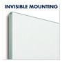 Quartet InvisaMount Magnetic Glass Marker Board, 85" x 48", White Surface