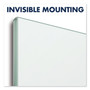 Quartet InvisaMount Magnetic Glass Marker Board, 85 x 48, White Surface (QRTG8548IMW) View Product Image