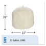AbilityOne 8105015171353, SKILCRAFT Low-Density Trash Can Liners, 33 gal, 0.8 mil, 33" x 39", Clear, Flat Pack, 250/Box