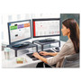 3M Adjustable Monitor Stand, 16" x 12" x 1.75" to 5.5", Black, Supports 20 lbs