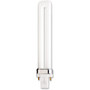 Satco 13W GX23 Pin-Based 2700K Compact Fluorescent Bulb - 13 W - 800 lm - T4 Size - Warm White Light Color - GX23 Base - SDNS8310CT