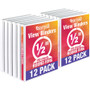 Samsill Economy Round Ring View Binders, 3 Rings, 0.5" Capacity, 11.5 x 8.5, White, 12/Carton