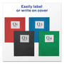 Avery Two-Pocket Folder, Prong Fastener, 0.5" Capacity, 11 x 8.5, Black, 25/Box