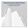 Avery Preprinted Legal Exhibit Side Tab Index Dividers, Avery Style, 10-Tab, 10, 11 x 8.5, White, 25/Pack
