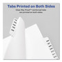 Avery Preprinted Legal Exhibit Side Tab Index Dividers, Avery Style, 10-Tab, 10, 11 x 8.5, White, 25/Pack (AVE11920) View Product Image