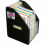 C-Line Letter Expanding File - 8 1/2" x 11" - 750 Sheets Capacity - 13 Pocket(s) - 12 Divider(s) - Black