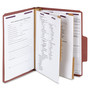 Smead Classification Folders, 2 Dividers, Letter, 10/BX, Red (SMD14070) View Product Image