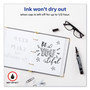 Avery MARKS A LOT Large Desk-Style Permanent Marker with Metal Pocket Clip, Broad Bullet Tip, Black, Dozen (24878)