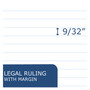 Roaring Spring USDA Certified Bio-Preferred Junior Size Legal Pads - 40 Sheets - 80 Pages - Printed - Stapled/Tapebound - Both Side Ruling Surface