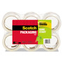 Scotch Sure Start Packaging Tape, 3" Core, 1.88" x 54.6 yds, Clear, 6/Pack