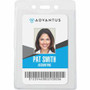 Advantus Vertical Security Badge Holder - Vinyl