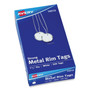 Avery 1-1/4" Metal Rim Key Tags, Strung, White, 500 Tags (14313) - 1.25" Diameter - Round - String Fastener - AVE14313