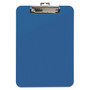 Mobile OPS Unbreakable Recycled Clipboard, 0.25" Clip Capacity, Holds 8.5 x 11 Sheets, Blue
