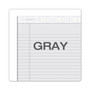 TOPS Prism + Colored Writing Pads, Wide/Legal Rule, 50 Pastel Gray 8.5 x 11.75 Sheets, 12/Pack (TOP63160) View Product Image