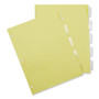 Universal Insertable Tab Index, 5-Tab, 11 x 8.5, Buff, Clear Tabs, 24 Sets