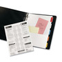 Avery Insertable Dividers w/Single Pockets, 5-Tab, 11.25 x 9.13, White, 1 Set