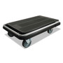 deflecto Heavy-Duty Platform Cart, 300 lb Capacity, 21 x 32.5 x 37.5, Black
