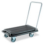 deflecto Heavy-Duty Platform Cart, 300 lb Capacity, 21 x 32.5 x 37.5, Black