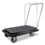deflecto Heavy-Duty Platform Cart, 300 lb Capacity, 21 x 32.5 x 37.5, Black