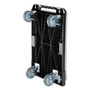 deflecto Heavy-Duty Platform Cart, 300 lb Capacity, 21 x 32.5 x 37.5, Black