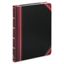 Boorum & Pease Extra-Durable Bound Book, Single-Page Record-Rule Format, Black/Maroon/Gold Cover, 10.13 x 7.78 Sheets, 300 Sheets/Book (BOR21300R) View Product Image