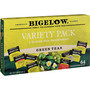 Bigelow Assorted Flavor Tray Pack Green Tea Bag - Green Tea - 64/Box
