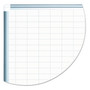 MasterVision Gridded Magnetic Steel Dry Erase Project Planning Board, 2" x 3" Cells, 48" x 36", White Surface, Satin Aluminum Frame