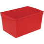 Storex Double XL Wide Interlocking Book Bins, 9.2" x 14.5" x 7", Assorted Bright Colors, 6/Carton