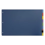 Cardinal Tabloid-Size Poly Index Divider, 8-Tab, 11 x 17, Assorted, 1 Set