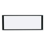 MasterVision Cubicle Workstation Dry Erase Board, 36" x 18", White Surface, Black Aluminum Frame