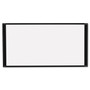 MasterVision Cubicle Workstation Dry Erase Board, 36" x 18", White Surface, Black Aluminum Frame