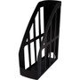 Storex Value Line Recycled Magazine File - Black - Plastic