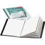 Cardinal ShowFile Display Book with Custom Cover Pocket, 24 Letter-Size Sleeves, Black