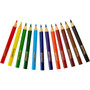 Crayola Short-Length Colored Pencil Set, 3.3 mm, 2B, Assorted Lead and Barrel Colors, Dozen View Product Image