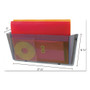 deflecto Unbreakable DocuPocket Wall File, Legal Size, 17.5" x 3" x 6.5", Smoke