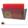 deflecto Unbreakable DocuPocket Wall File, Legal Size, 17.5" x 3" x 6.5", Smoke