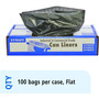 Total Recycled Content Plastic Trash Bags, 33 Gal, 1.5 Mil, 33" X 40", Brown/black, 100/carton (STOT3340B15)