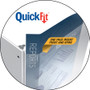 Stride QuickFit Ledger D-Ring View Binder, 3 Rings, 3" Capacity, 11 x 17, White (STW94050) View Product Image