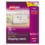 Avery Matte Clear Easy Peel Mailing Labels w/ Sure Feed Technology, Laser Printers, 3.33 x 4, Clear, 6/Sheet, 50 Sheets/Box