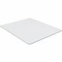 Lorell Tempered Glass Chairmat - Carpet, Hardwood Floor, Marble - 50" Length x 44" Width x 0.250" Thickness - Rectangular - Tempered Glass - Clear