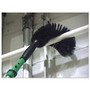 Unger StarDuster Pipe Brush, Green Polypropylene Bristles, 7.5" Brush, 6" Black Plastic Handle