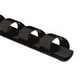 Fellowes Plastic Comb Bindings, 1/4" Diameter, 20 Sheet Capacity, Black, 25/Pack